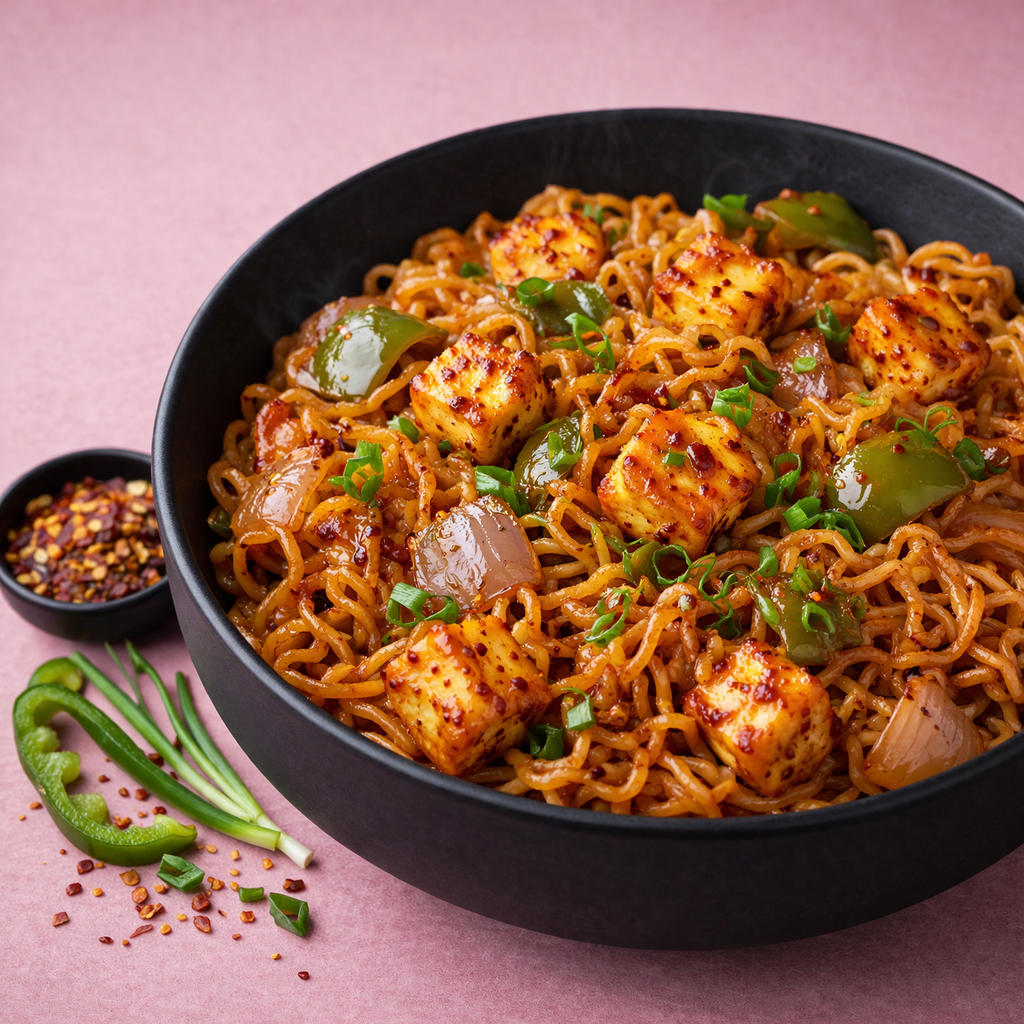 Paneer Chilli Maggi